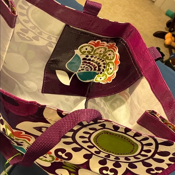 Vera Bradley Market Floral Totes (2) “Plum Crazy”. 10.00 each - Picture 3 of 5